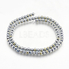 Electroplate Non-magnetic Synthetic Hematite Beads Strands G-I200-02-4mm-2