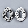 Spray Painted CCB Plastic Linking Rings CCB-Q091-018A-2