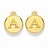 Alloy Pendant Cabochon Settings For Enamel PALLOY-YW0001-10KCG-4