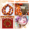 120Pcs 4 Colors Painted Natural Wood Beads WOOD-SP0001-11A-6
