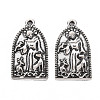 Tibetan Style Alloy Pendants PALLOY-T075-151AS-RS-2