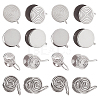 16Pcs 4 Styles Brass & 304 Stainless Steel Cuff Earrings EJEW-HS0001-18P-1