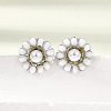 Brass Enamel Stud Earrings KK-CBA8324-27P-04-3