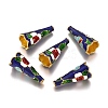 Alloy Enamel Bead Cones PALLOY-K243-08G-1