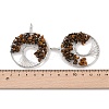 Natural Tiger Eye Big Pendants G-G910-K21-P-3