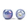 Glazed Porcelain Round Beads X-PORC-S490-8mm-09-3