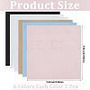 12Pcs 6 Colors 11CT Cross Stitch Fabric Sheets DIY-CY0002-77B-2
