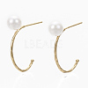 Brass Stud Earrings KK-R132-069-NF-3