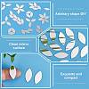 300Pcs Self-Adhesive Acrylic Mosaic Tiles DIY-OC0012-59B-4