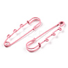 Spray Painted Iron Brooch Findings IFIN-K043-01B-12-2