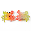 Rainbow Resin Cabochons X-CRES-N024-40-2