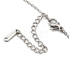 Non-Tarnish 201 Stainless Steel Flamingo Pendant Necklace with Cable Chains NJEW-Q317-13P-3