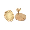 Ion Plating(IP) 304 Stainless Steel Stud Earring Finding X-STAS-C059-01G-2