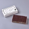 Plants and Flowers Style Wooden Rubber Stamps DIY-WH0157-39B-1