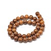 Natural Elephant Skin Jasper/Miriam Stone/Calligraphy Stone Bead Strands X-G-P075-20-6mm-2