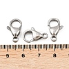 Tarnish Resistant 304 Stainless Steel Lobster Claw Clasps X-STAS-AB16-5
