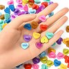 100Pcs 10 Colors Plastic Heart Lapel Pin Backs KY-YW0001-59-4