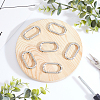 Gorgecraft 10Pcs Zinc Alloy Spring Gate Rings PALLOY-GF0001-03-4