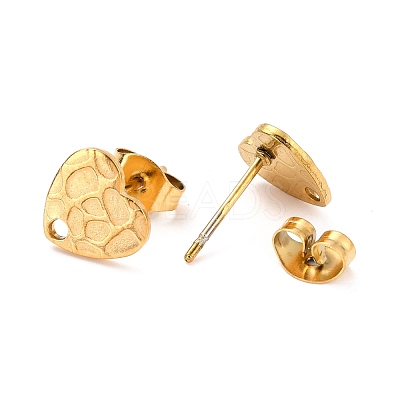 Ion Plating(IP) 304 Stainless Steel Stud Earring Findings STAS-I183-06A-G-1