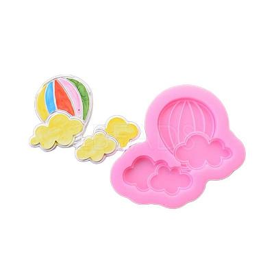 Food Grade Hydrogen Balloon & Cloud Silicone Molds X-DIY-F045-11-1