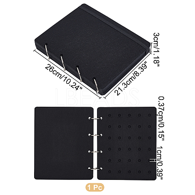 8 Pages Felt Shoe Charms Collection Binder Book AJEW-WH0038-94P-02-1