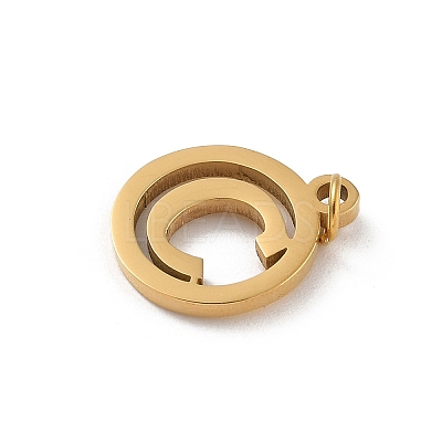 304 Stainless Steel Charms
with Jump Ring STAS-R001-02G-C-1