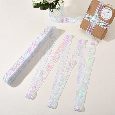 Polyester with PVC Paillette Lace Trim Ribbon OCOR-WH20050-015C-1