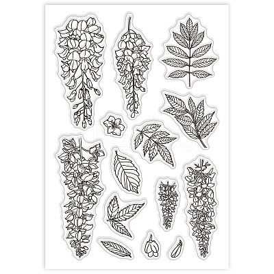 Custom Summer Theme PVC Plastic Clear Stamps DIY-WH0631-0242-1