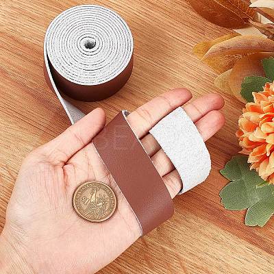 Flat Microfiber Imitation Leather Cord LC-WH0006-07B-04-1