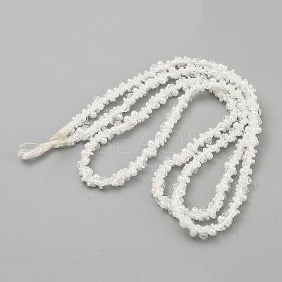Plastic Beads Cord OCOR-WH0082-252-1