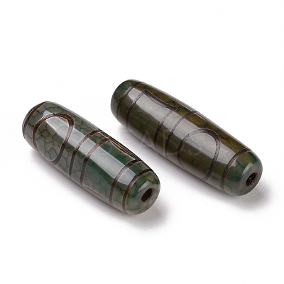 Tibetan Style dZi Beads TDZI-E004-03-1