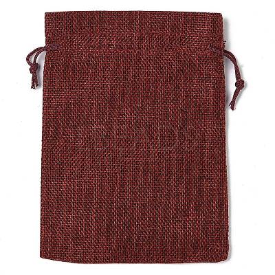 Christmas Theme Jute Cloth Storage Bags ABAG-F010-01B-01-1
