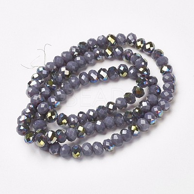 Electroplate Opaque Glass Beads Strands LS-EGLA-A034-P4mm-S14-1