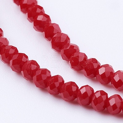 Imitation Jade Glass Beads Strands GLAA-G045-A-1