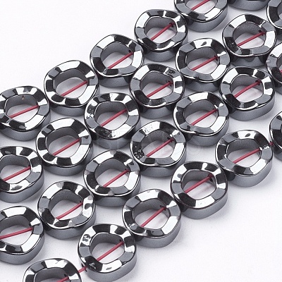 Non-Magnetic Synthetic Hematite Beads Strands X-G-Q895-9-1