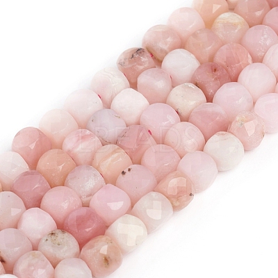 Natural Pink Opal Beads Strands G-E560-A05-4mm-1