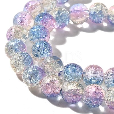 Crackle Glass Beads Strands CCG-C002-8mm-09-1