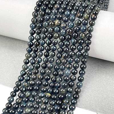 Natural Blue Tiger Eye(Dyed & Heated) Beads Strands LS-G-M438-A04-01-1