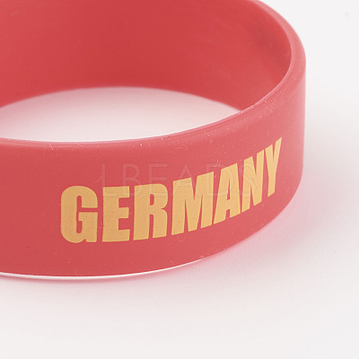 Silicone Wristbands Bracelets BJEW-K168-01E-1
