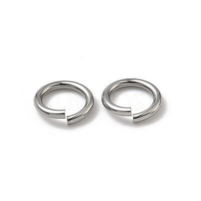 Tarnish Resistant 304 Stainless Steel Open Jump Rings X-STAS-R065-43-1