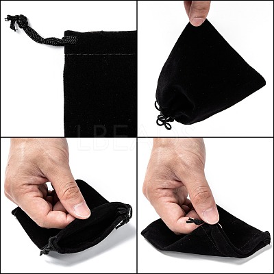Rectangle Velvet Pouches TP-R002-10x12-01-1