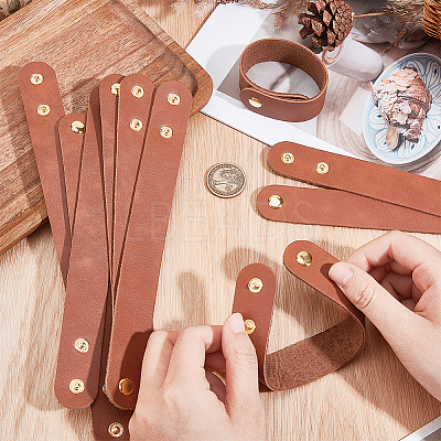 24Pcs 25MM Adjustable Leather Cord Bracelets DIY-OC0014-26-1