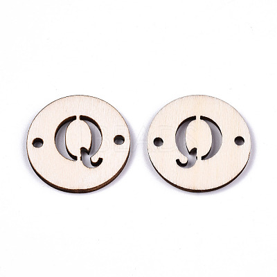 Unfinished Natural Poplar Wood Links Connectors WOOD-S045-140B-01Q-1