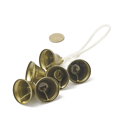 Iron Witch Bells Protection for Door Knob Hanger HJEW-JM00917-1