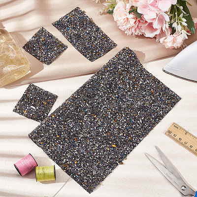 Hotfix Rhinestone Sheet RESI-WH0035-24B-1