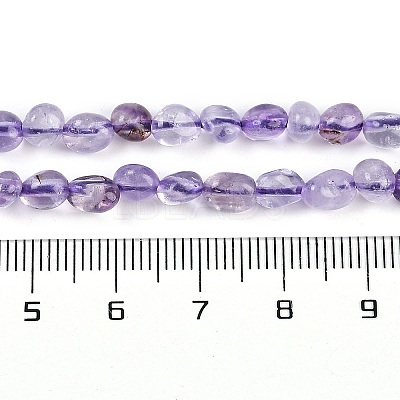 Natural Lavender Amethyst Beads Strands G-P497-01B-21-1