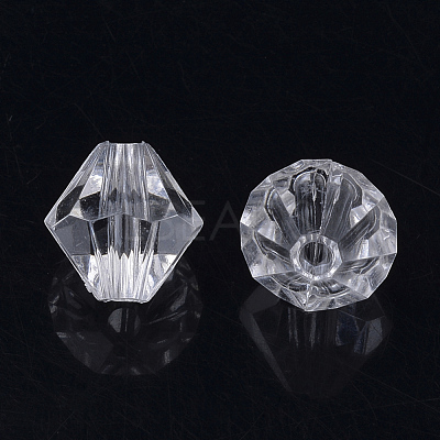 Transparent Acrylic Beads TACR-S146-5mm-01-1