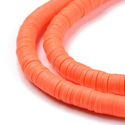 Handmade Polymer Clay Beads Strands CLAY-R089-6mm-Q072-1