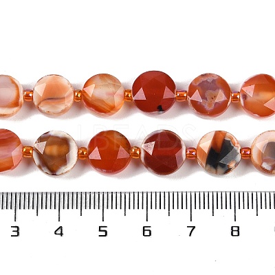 Natural Red Agatae Beads Strands G-C116-A50-01-1