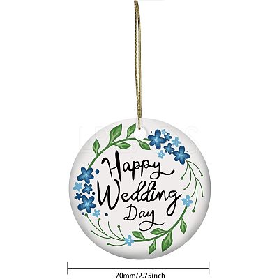 Handmade Porcelain Pendants PORC-WH0005-019-1